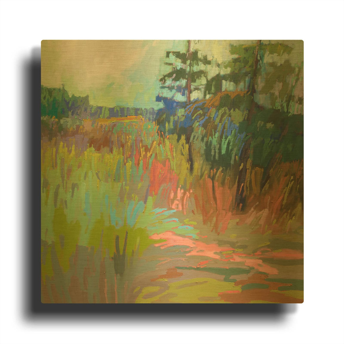 'Out There' By Jane Schmidt Gold Metal Wall Art