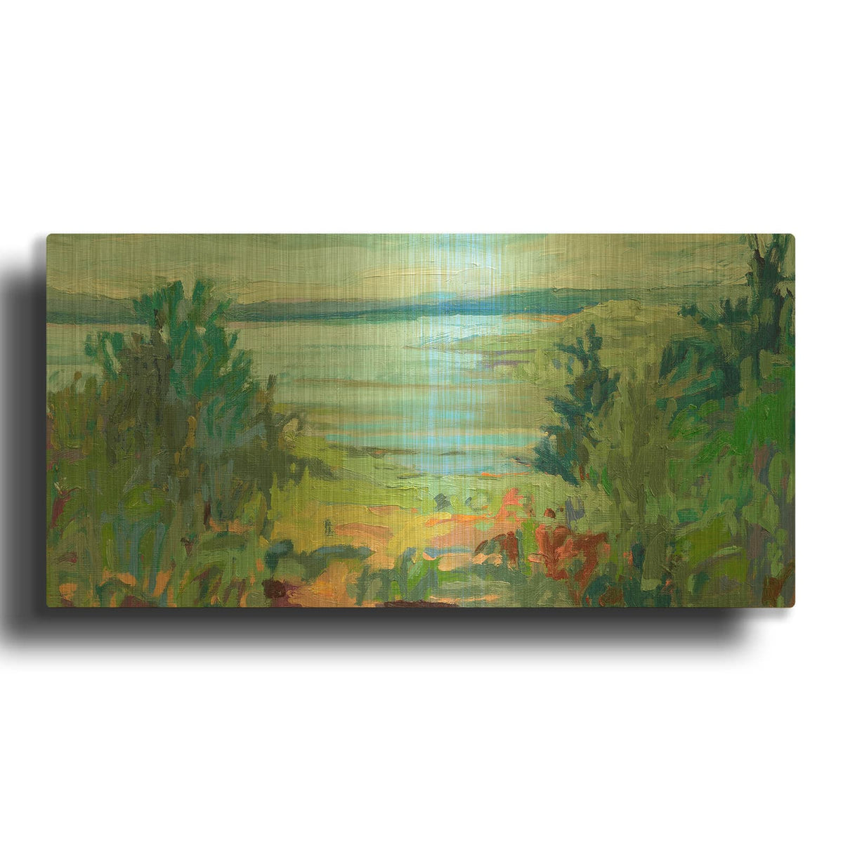 'On A Clear Day' By Jane Schmidt Gold Metal Wall Art