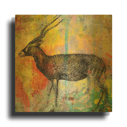 'Arty Beast 2' By Karen Smith Gold Metal Wall Art