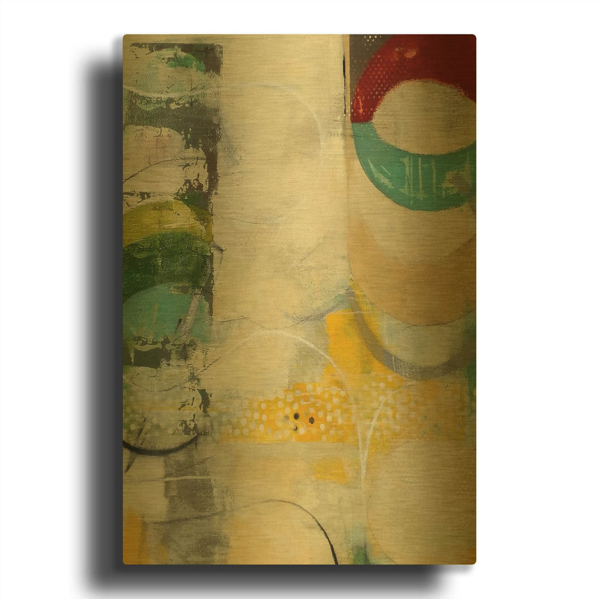 'Transparency' By Jennifer Rasmusson Gold Metal Wall Art