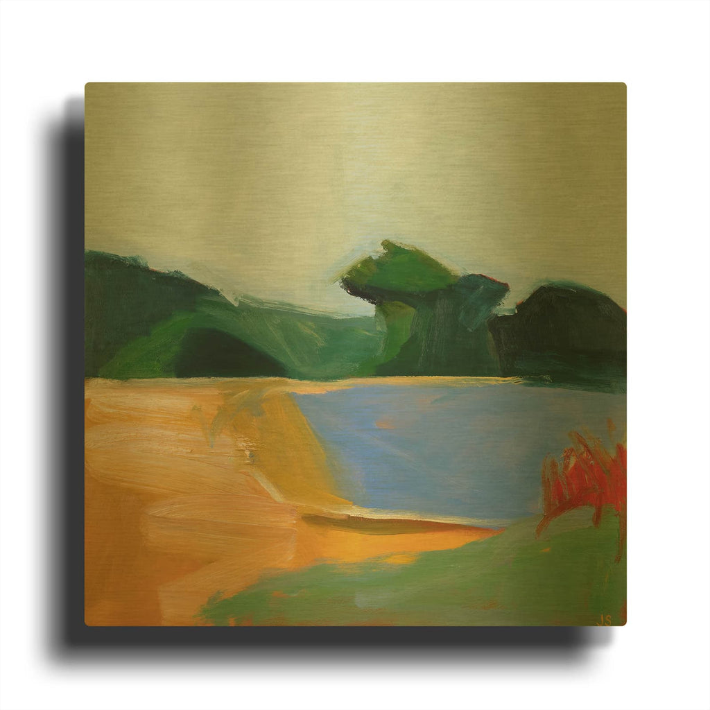'Midsummer Morning' By Jessica Singerman Gold Metal Wall Art