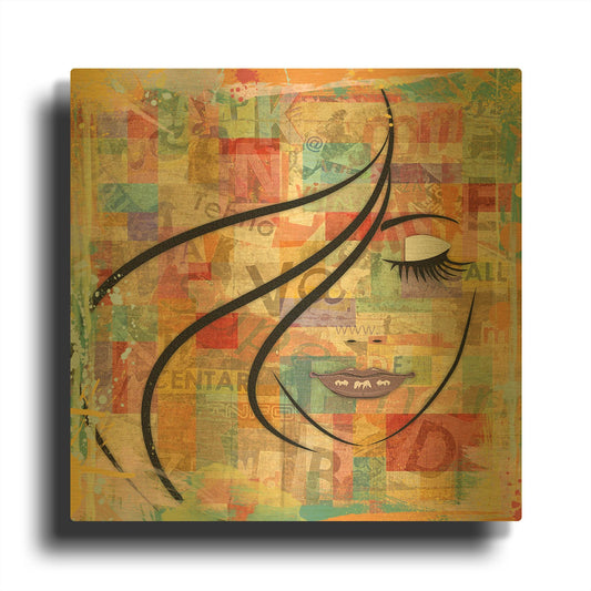 'Billboard 1' By Karen Smith Gold Metal Wall Art
