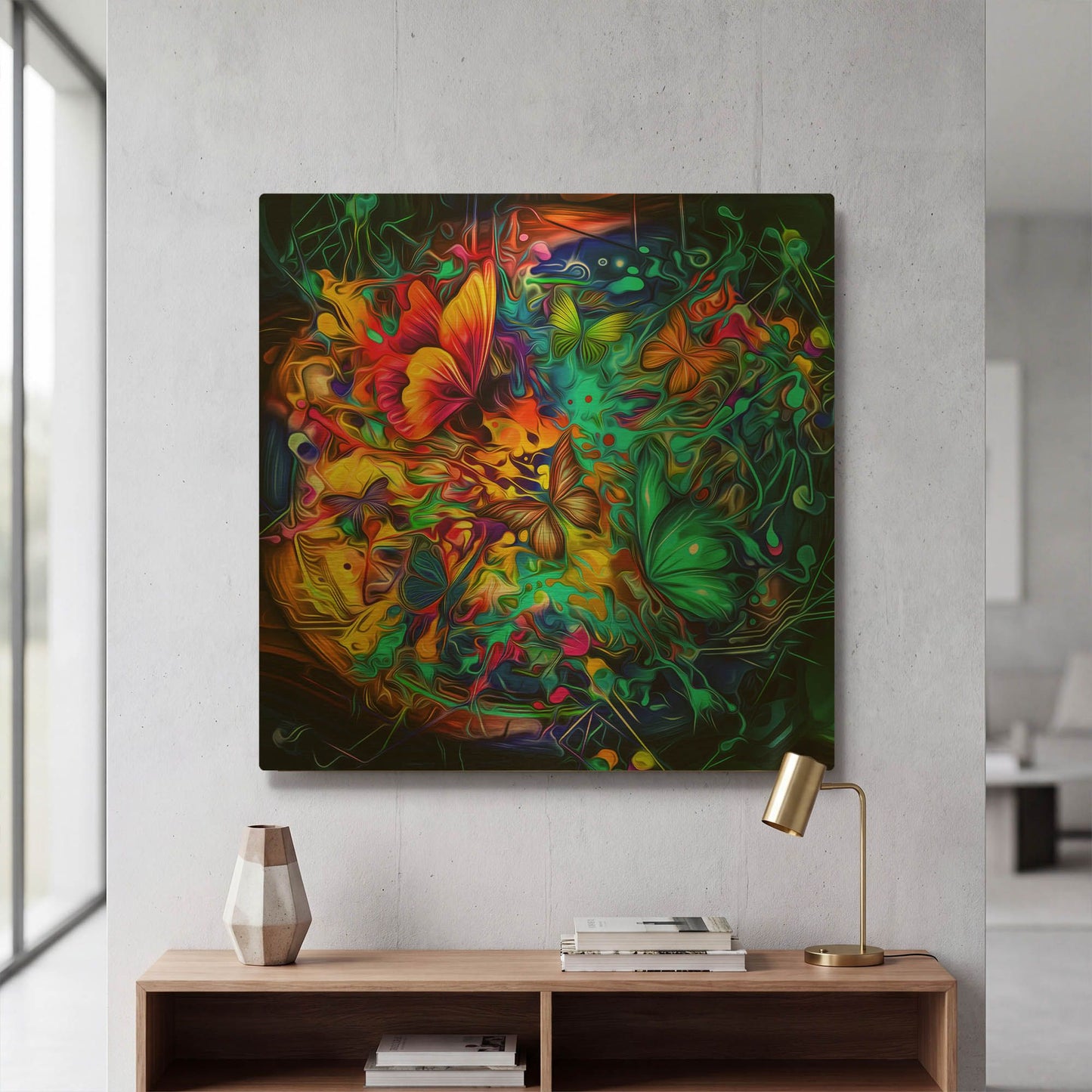 'Melting Pot' By Valentyn Artemenko Gold Metal Wall Art