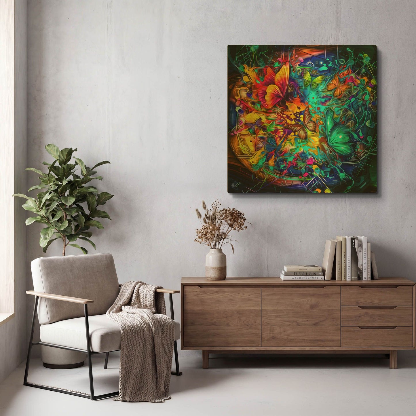 'Melting Pot' By Valentyn Artemenko Gold Metal Wall Art