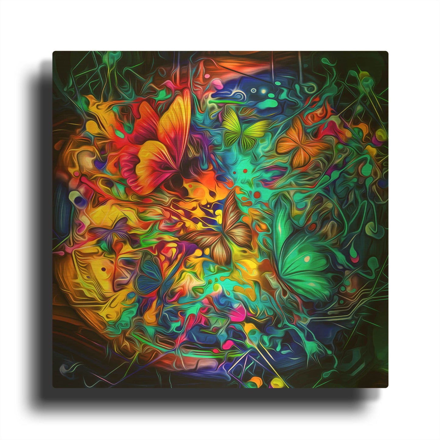'Melting Pot' By Valentyn Artemenko Gold Metal Wall Art