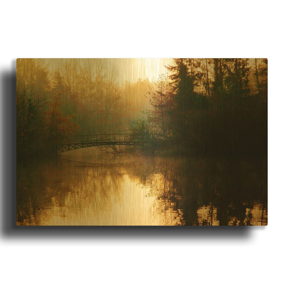 'Marcel' By John W. Rickenbacher Gold Metal Wall Art