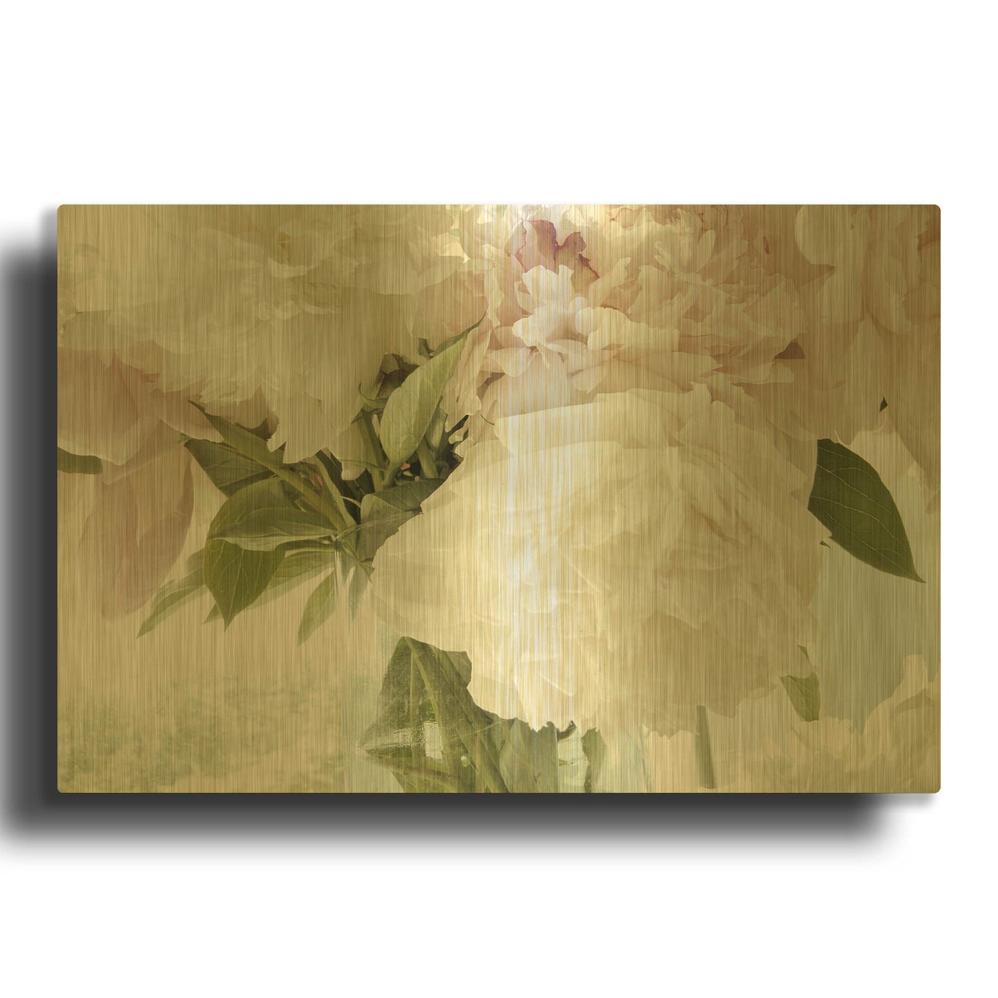'Vintage Bouquet' By Judy Stalus Gold Metal Wall Art