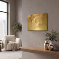 'Froth' By Judy Stalus Gold Metal Wall Art