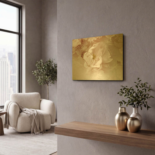 'Froth' By Judy Stalus Gold Metal Wall Art