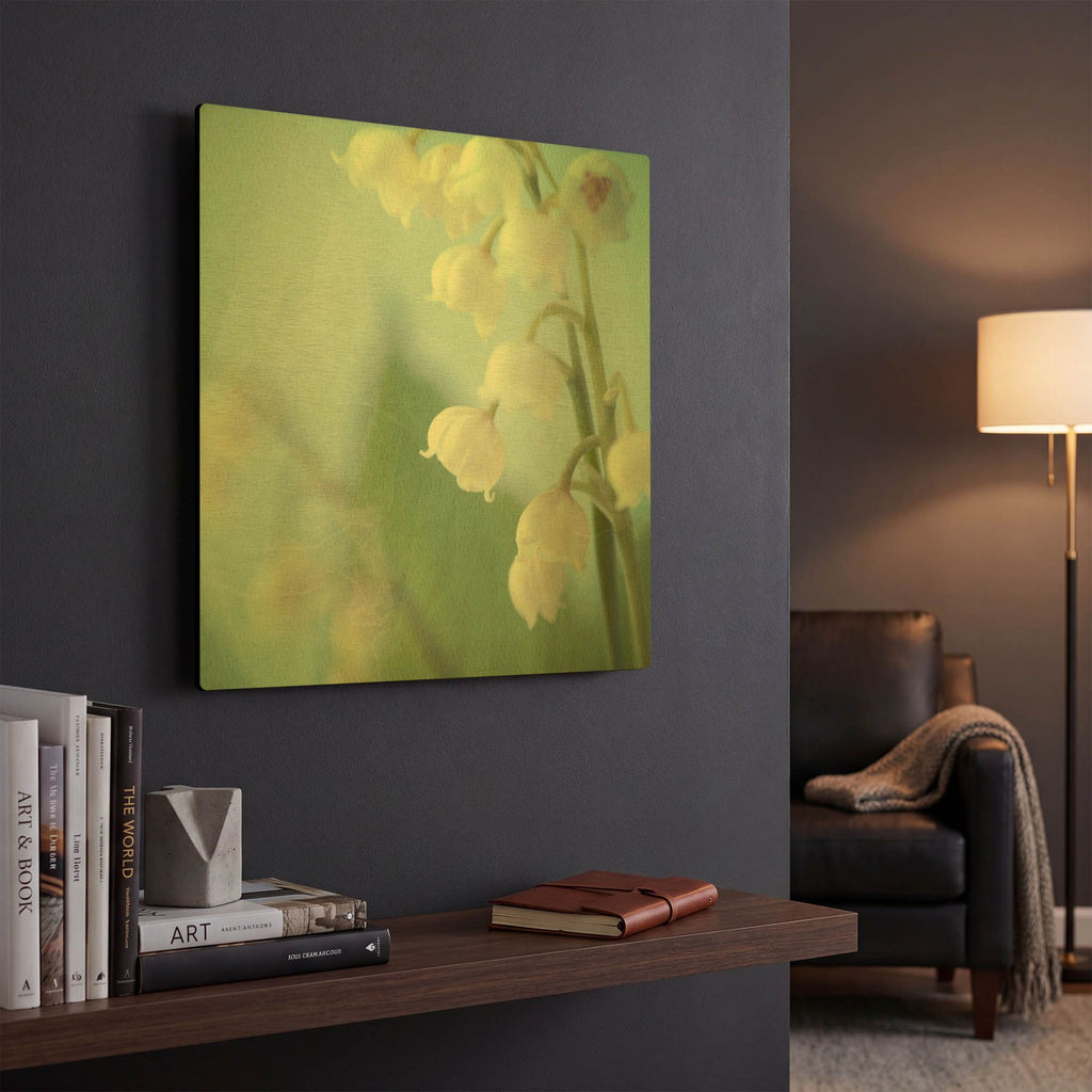 'Lily of the Valley' By Judy Stalus Gold Metal Wall Art
