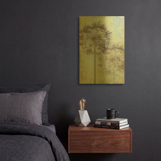 'Allium Globe Master' By Judy Stalus Gold Metal Wall Art