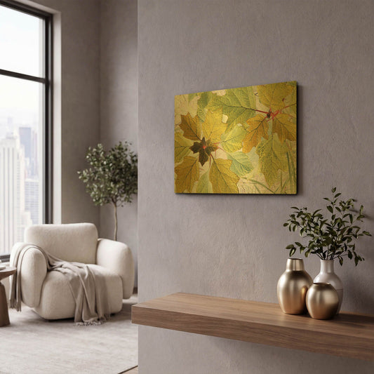 'Golden Oak' By Judy Stalus Gold Metal Wall Art