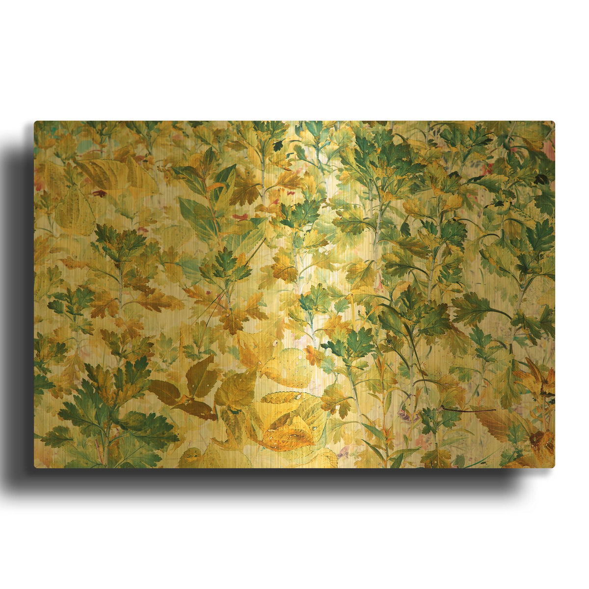 'Autumn Tapestry' By Judy Stalus Gold Metal Wall Art