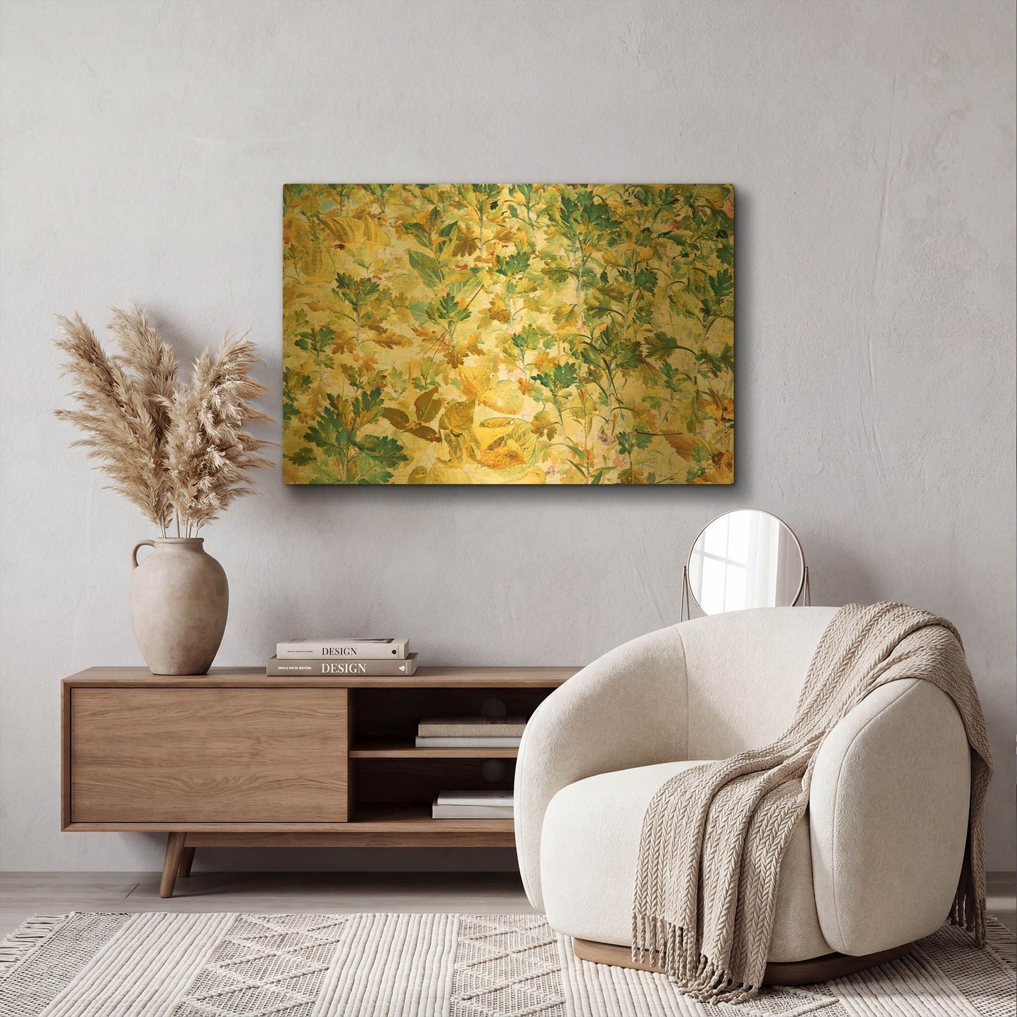 'Autumn Tapestry' By Judy Stalus Gold Metal Wall Art