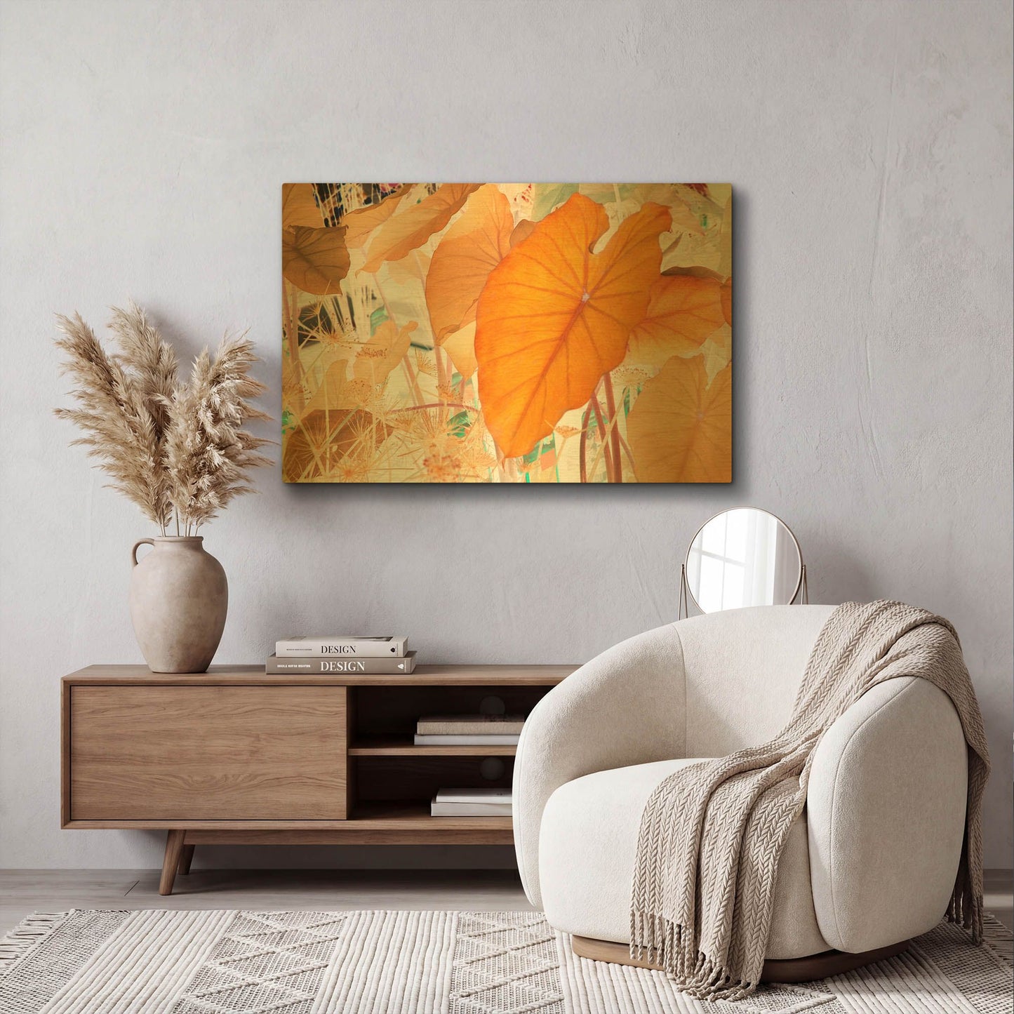 'Elephant Ears' By Judy Stalus Gold Metal Wall Art