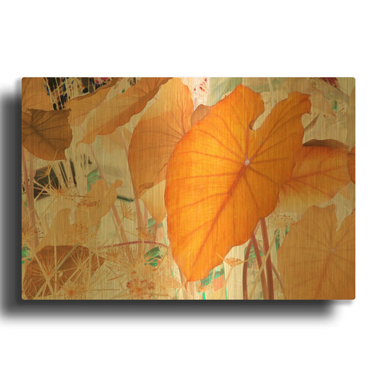 'Elephant Ears' By Judy Stalus Gold Metal Wall Art