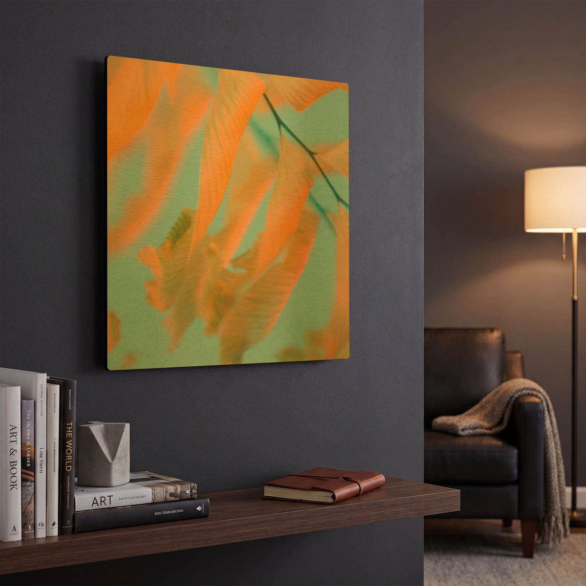 'Fern Dance 1' By Judy Stalus Gold Metal Wall Art