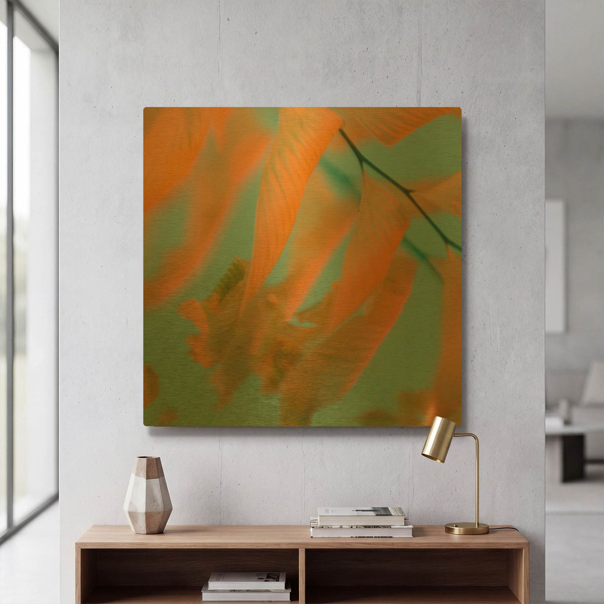 'Fern Dance 1' By Judy Stalus Gold Metal Wall Art