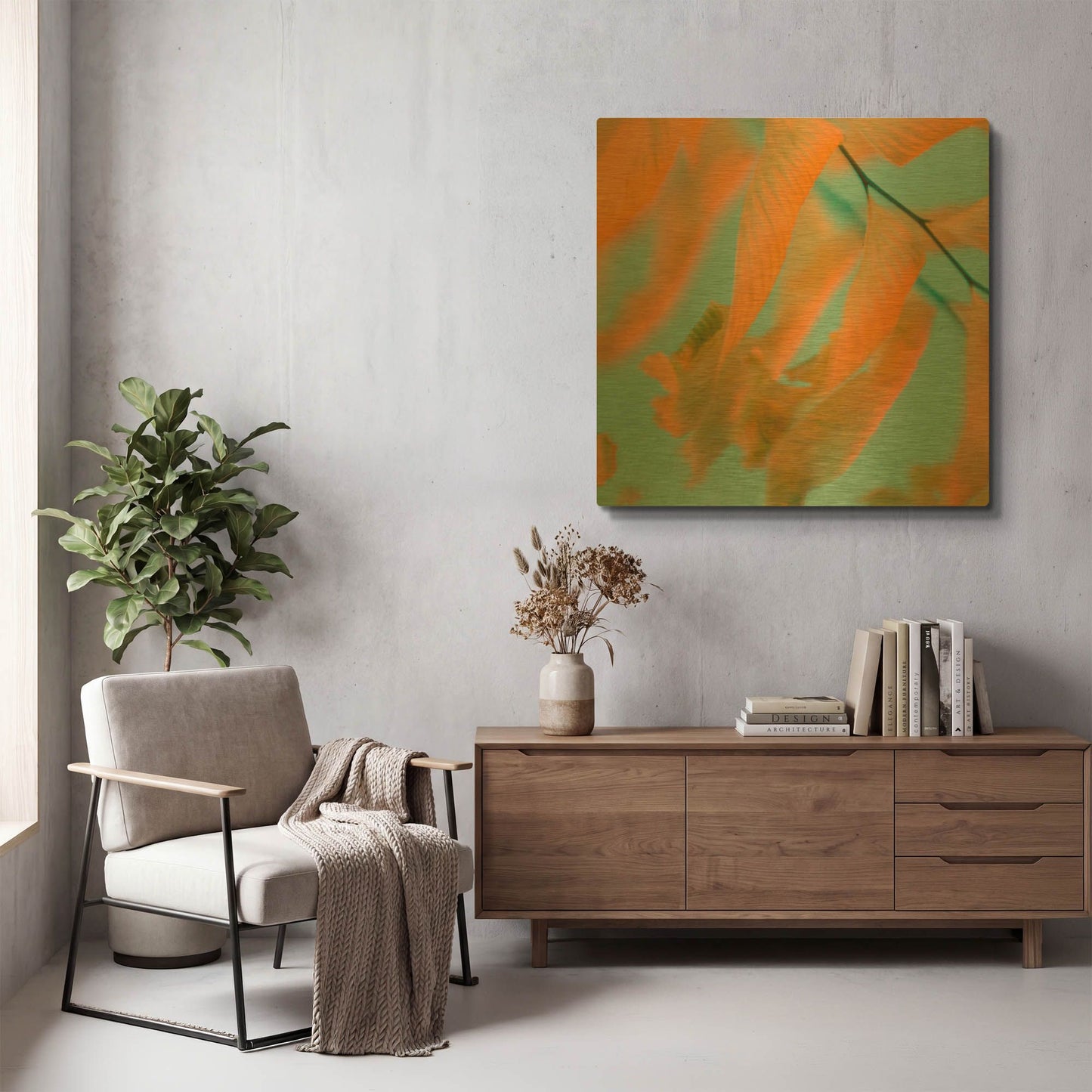 'Fern Dance 1' By Judy Stalus Gold Metal Wall Art