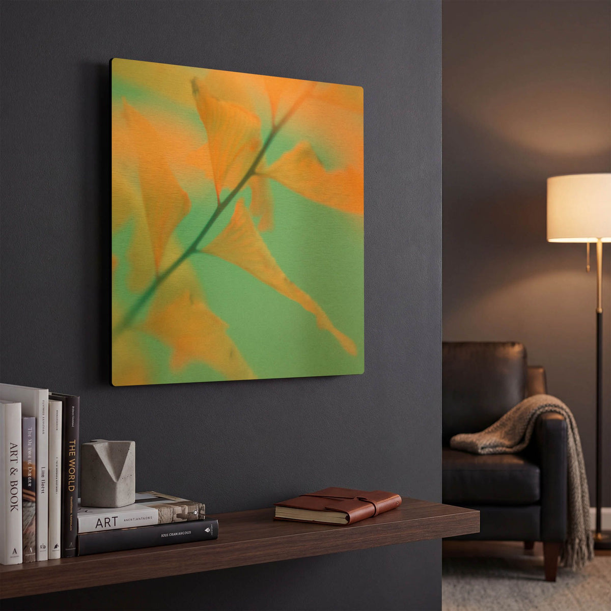 'Fern Dance 2' By Judy Stalus Gold Metal Wall Art