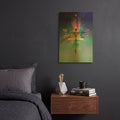 'Cosmic Dragonfly' By Karin Roberts Gold Metal Wall Art
