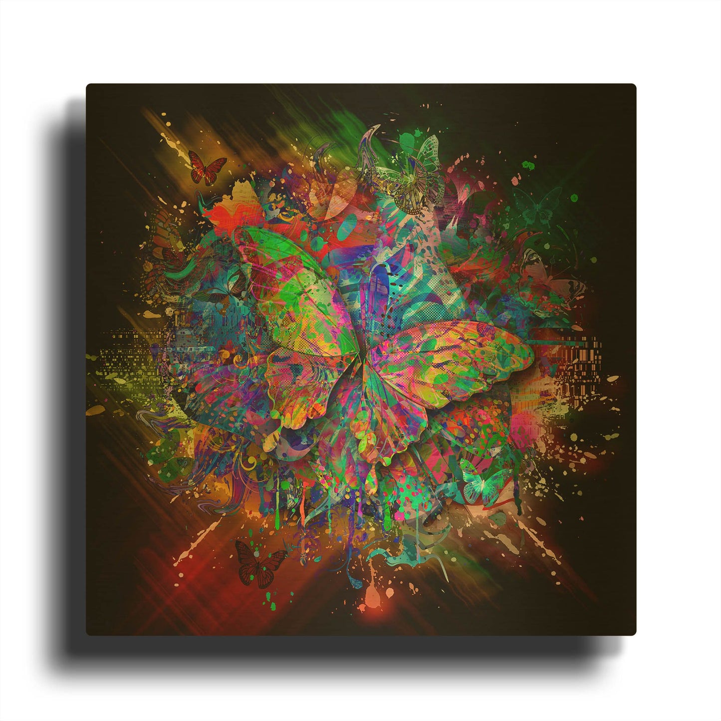 'Monarch' By Valentyn Artemenko Gold Metal Wall Art