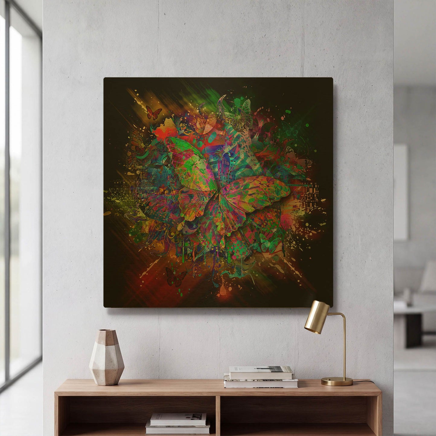 'Monarch' By Valentyn Artemenko Gold Metal Wall Art