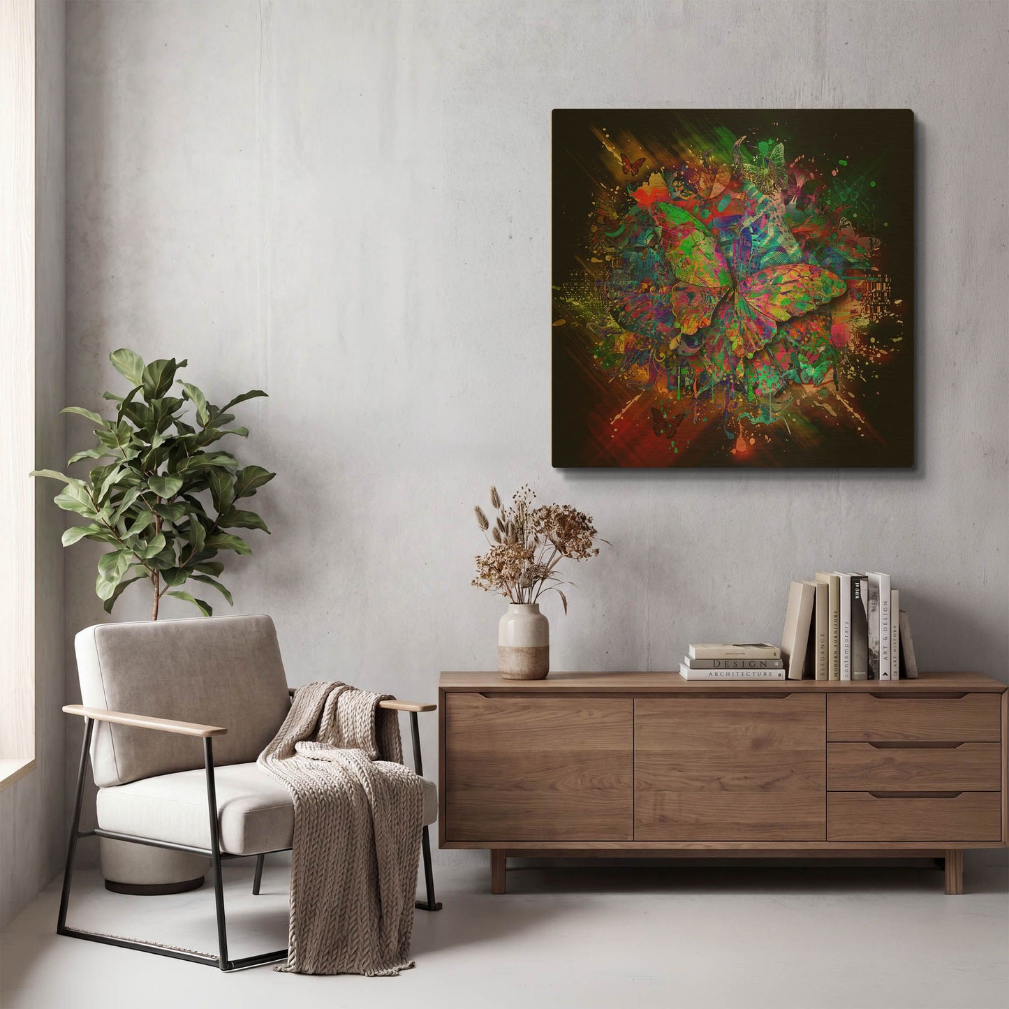 'Monarch' By Valentyn Artemenko Gold Metal Wall Art