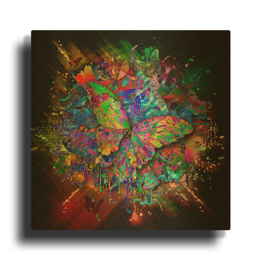 'Monarch' By Valentyn Artemenko Gold Metal Wall Art