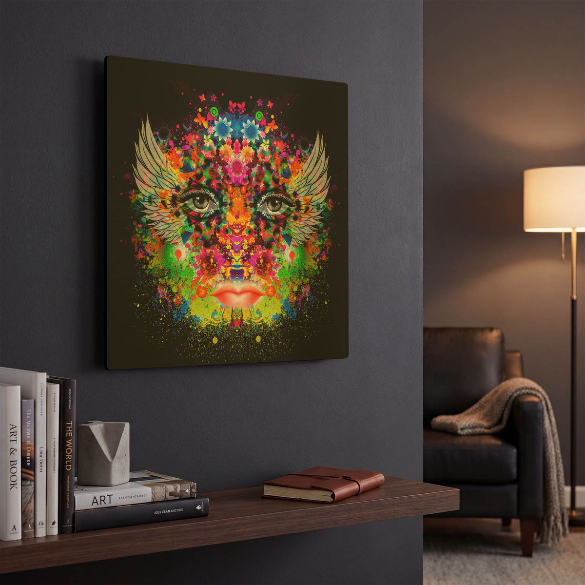 'Phoenix' By Valentyn Artemenko Gold Metal Wall Art