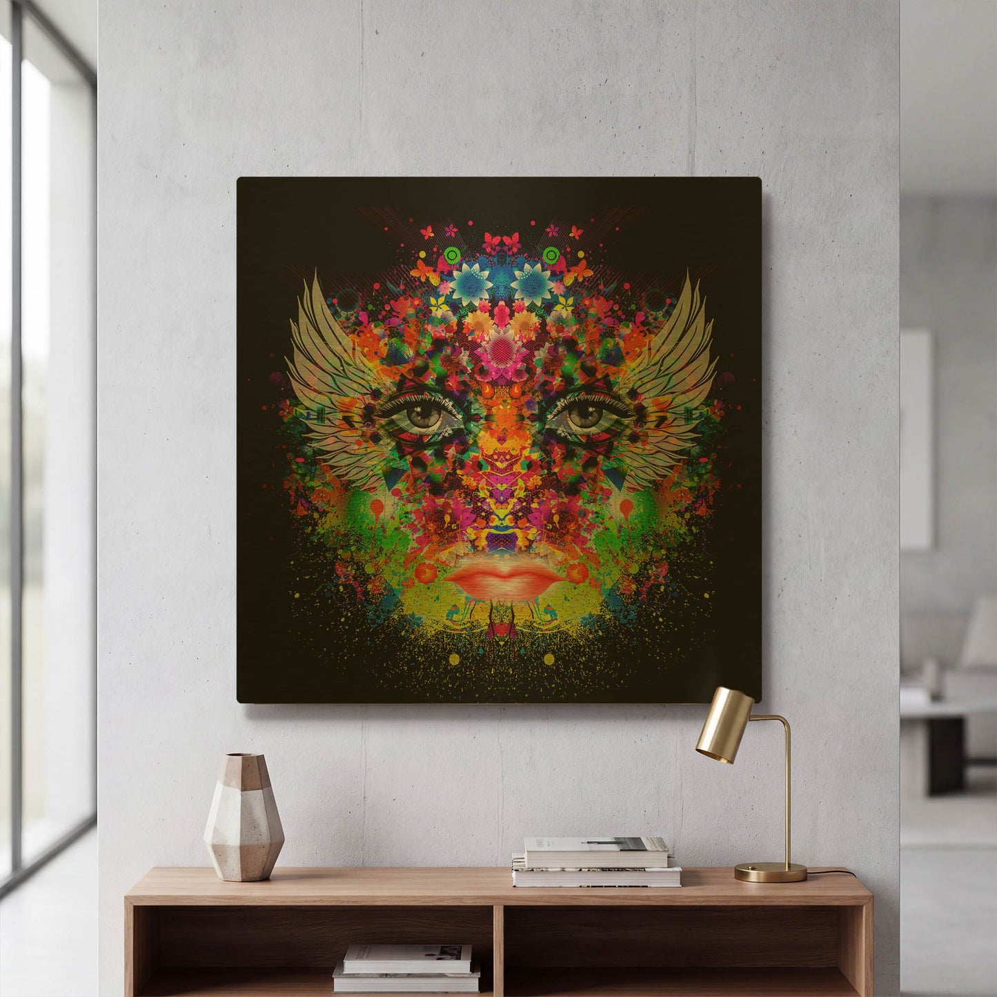 'Phoenix' By Valentyn Artemenko Gold Metal Wall Art