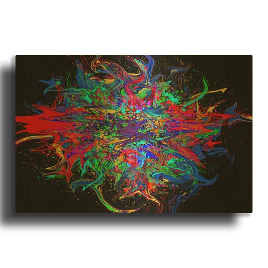 'Big Bang' By Valentyn Artemenko Gold Metal Wall Art