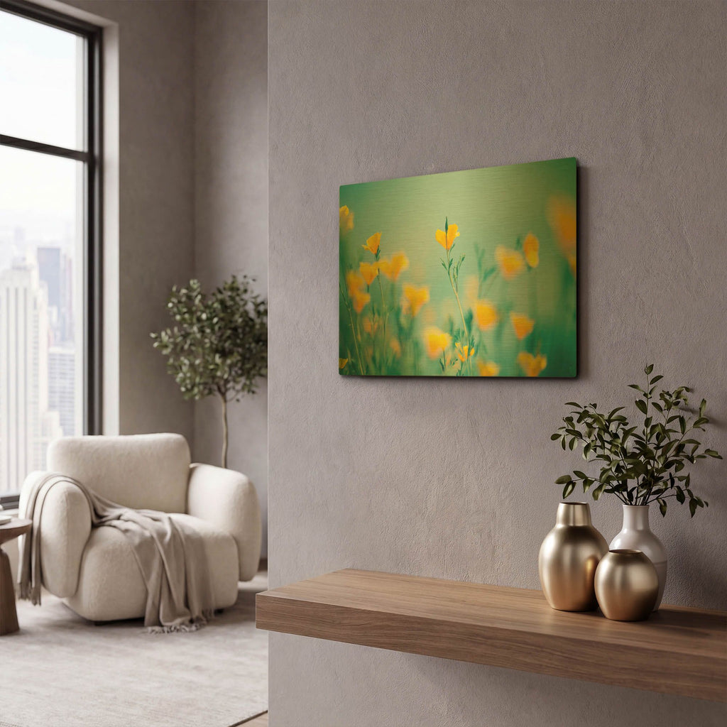 'California Dream' By Lee Sie Gold Metal Wall Art