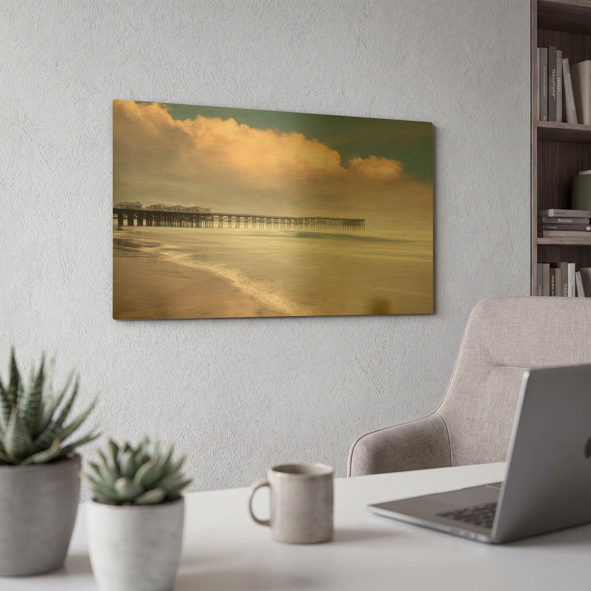 'Crystal Clear' By Lee Sie Gold Metal Wall Art