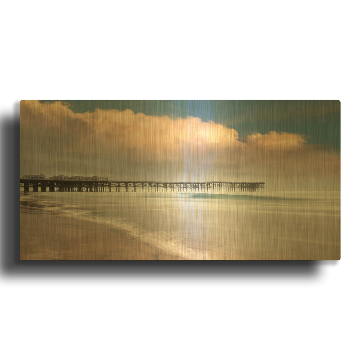 'Crystal Clear' By Lee Sie Gold Metal Wall Art