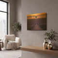 'For the Love of Lavender' By Lee Sie Gold Metal Wall Art