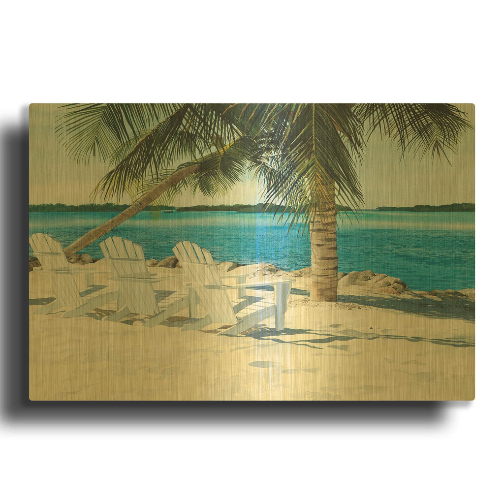 'Front Row' By Linda Roberts Gold Metal Wall Art