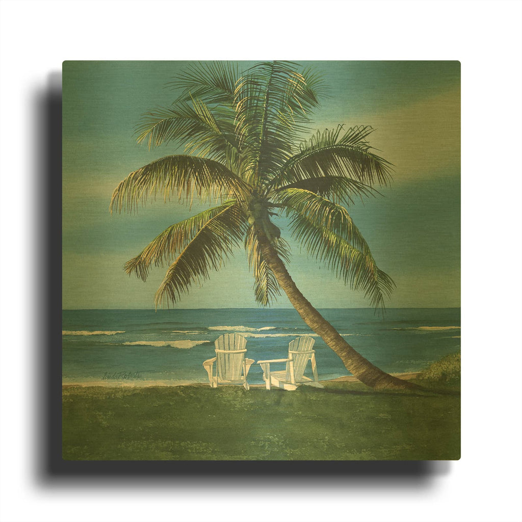 'Get Away' By Linda Roberts Gold Metal Wall Art