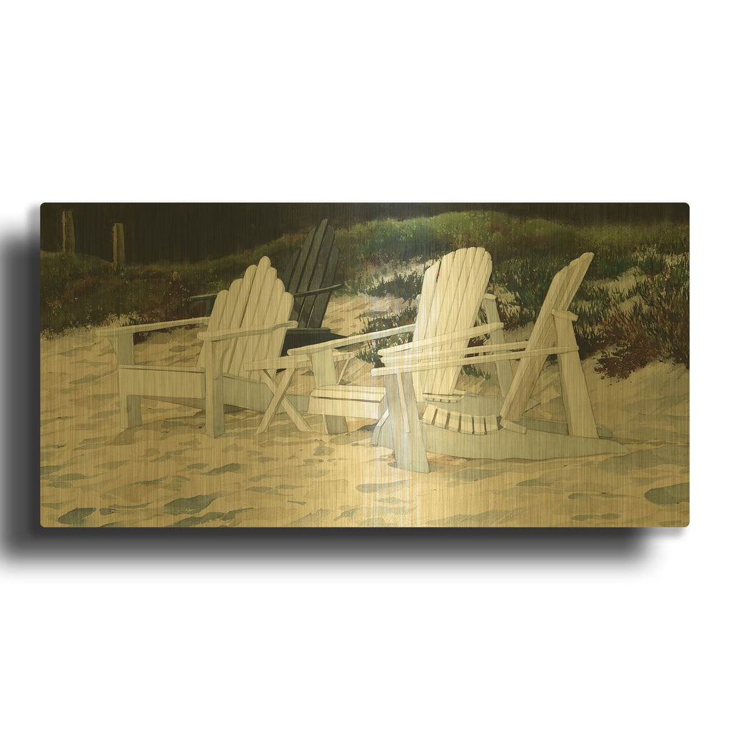 'Group Therapy' By Linda Roberts Gold Metal Wall Art