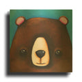 'The Black Bear' By Lucia Stewart Gold Metal Wall Art