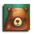 'The Brown Bear' By Lucia Stewart Gold Metal Wall Art