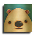 'The Polar Bear' By Lucia Stewart Gold Metal Wall Art