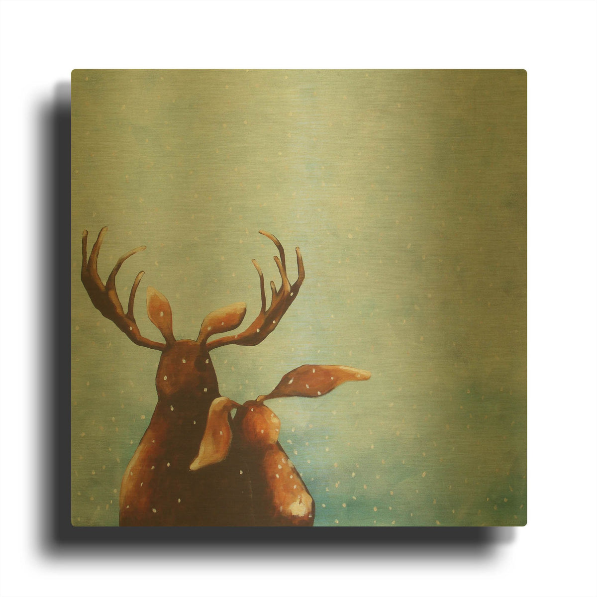'Friends' By Lucia Stewart Gold Metal Wall Art