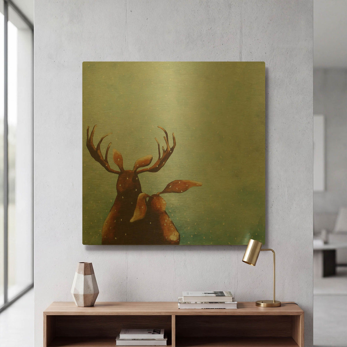 'Friends' By Lucia Stewart Gold Metal Wall Art
