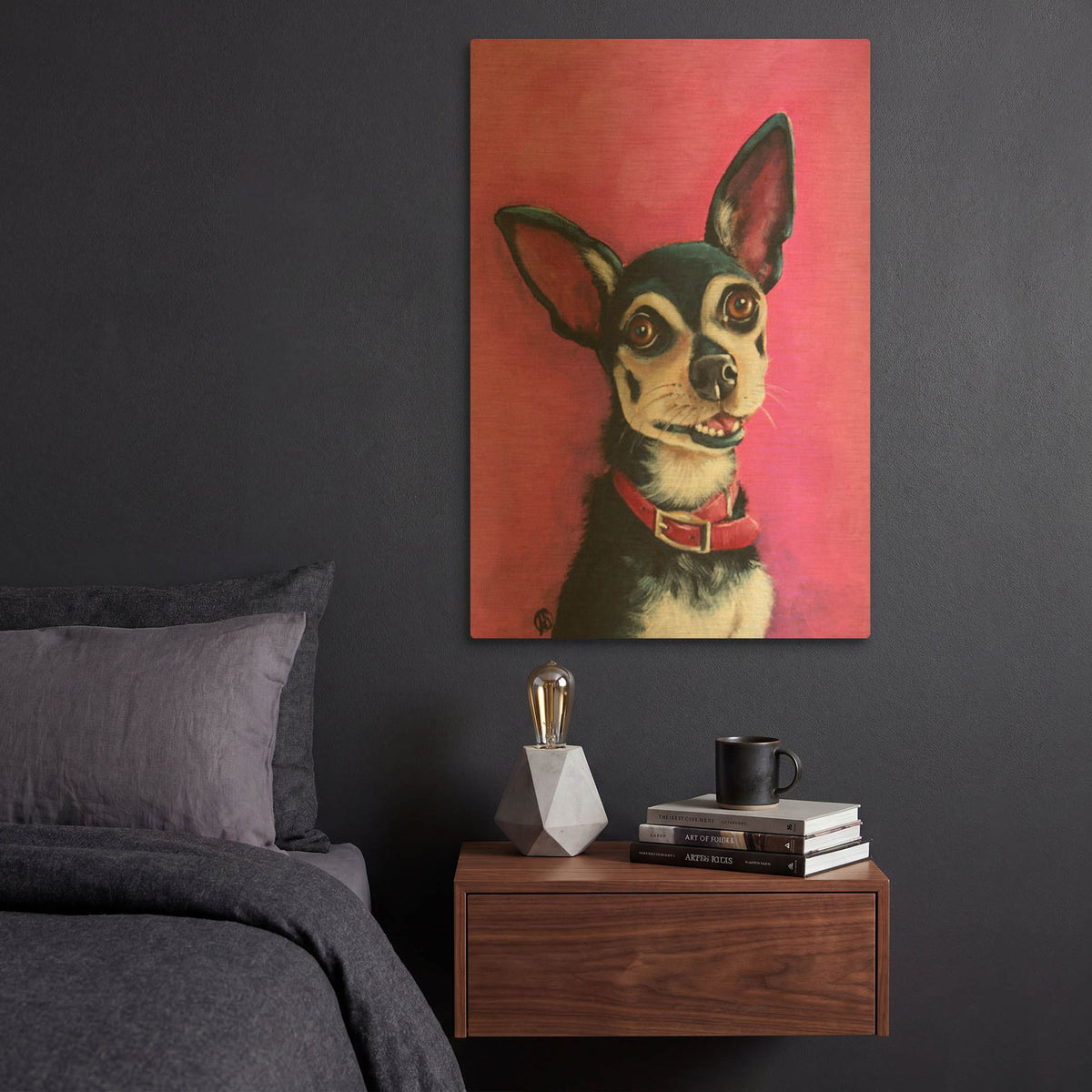 'Bubba' By Lucia Stewart Gold Metal Wall Art