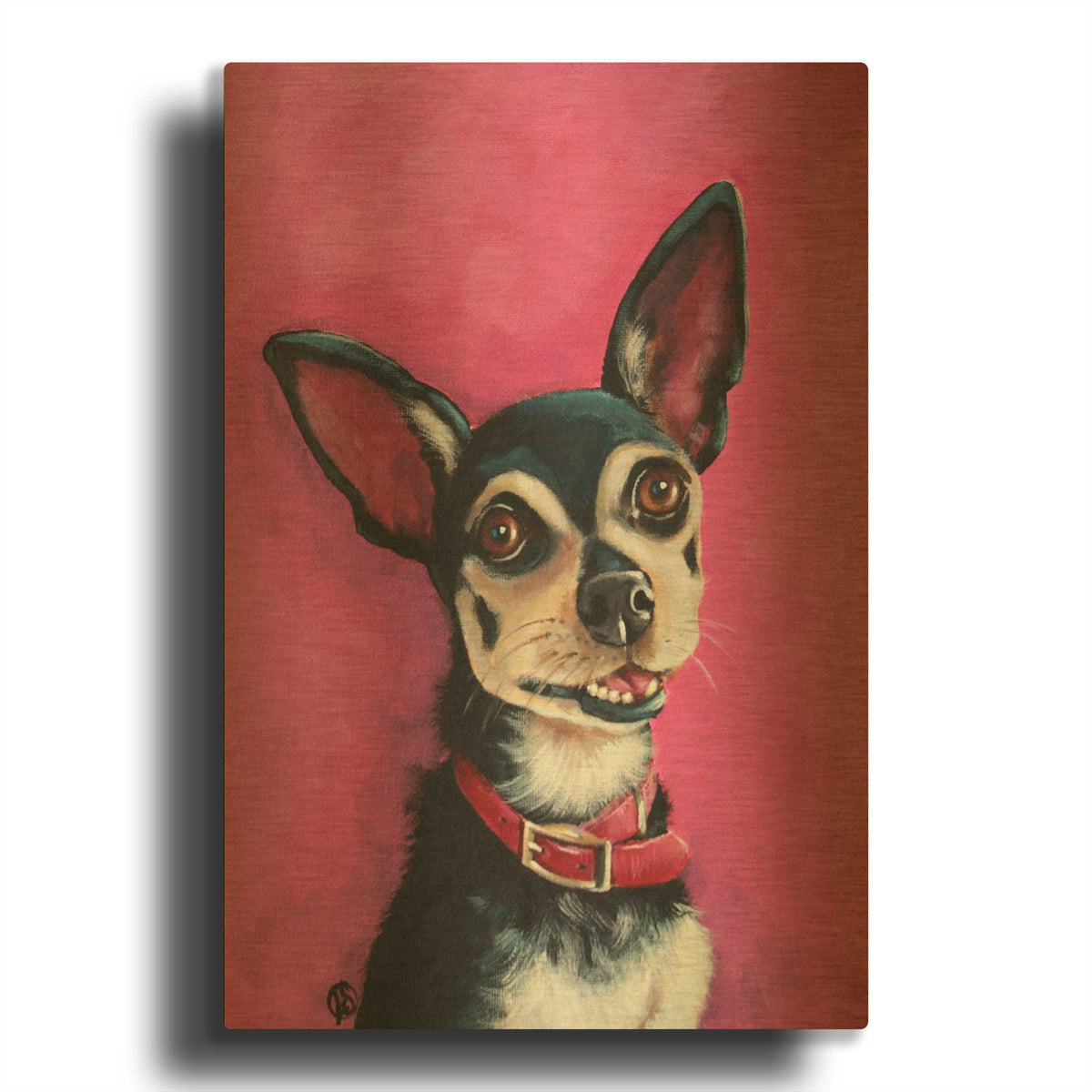 'Bubba' By Lucia Stewart Gold Metal Wall Art