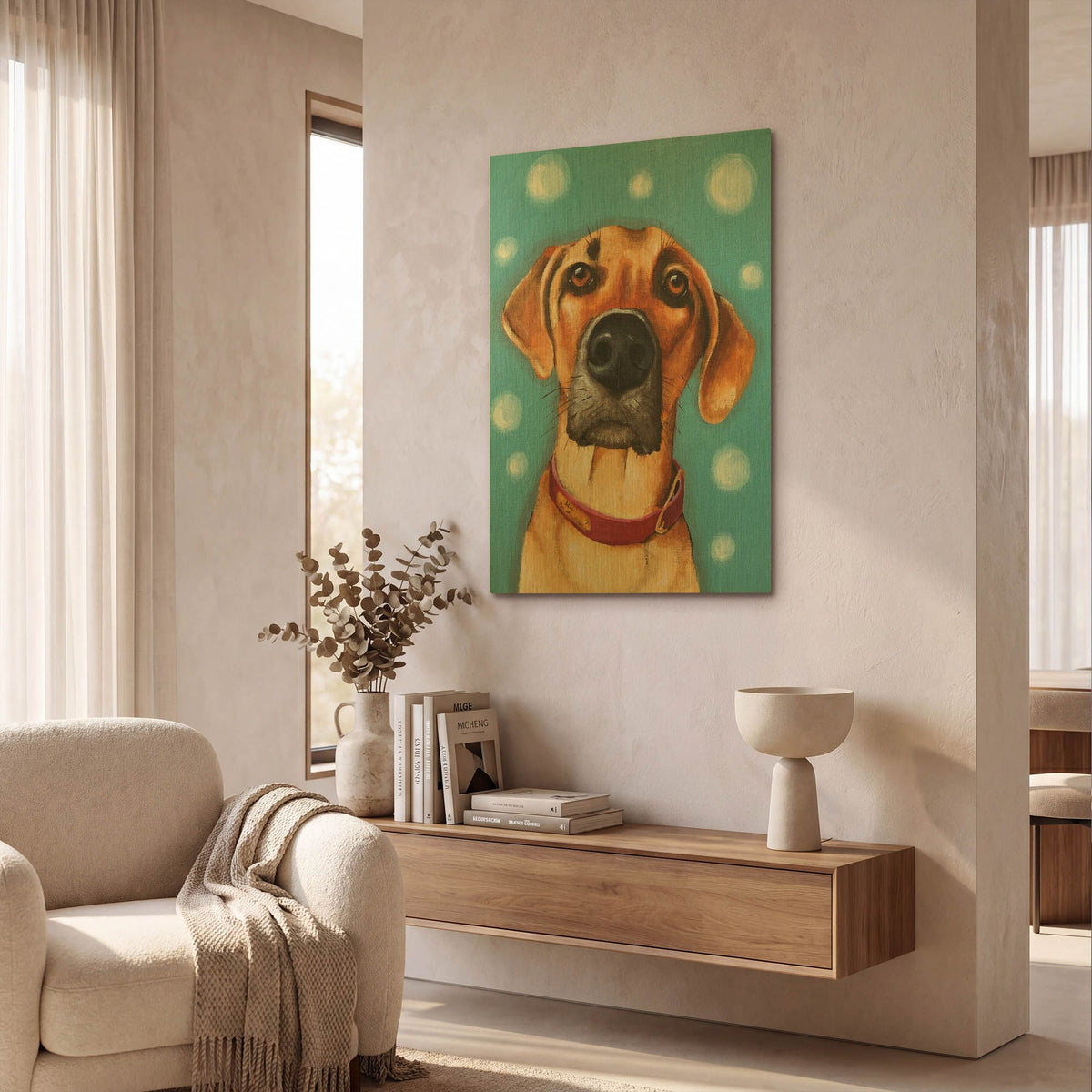 'Simba' By Lucia Stewart Gold Metal Wall Art