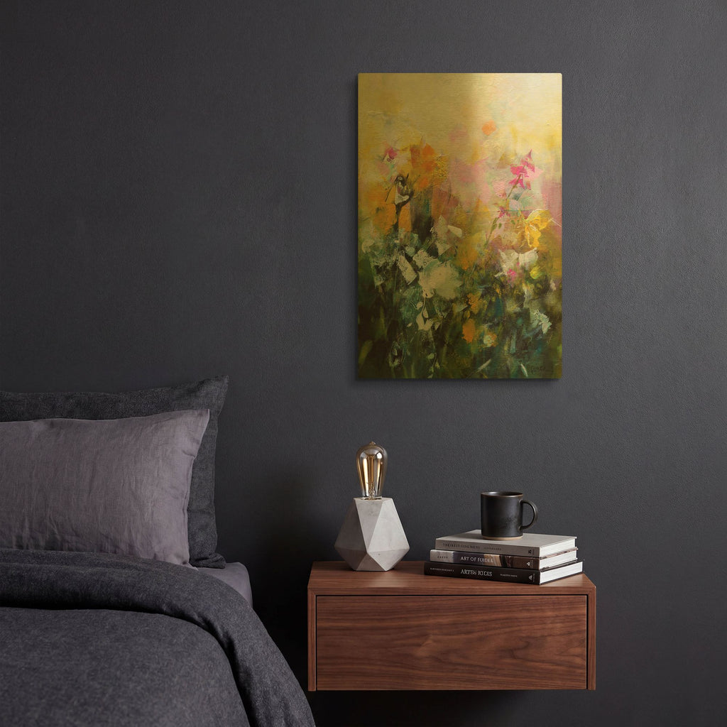 'Always Flowers' By Marianne Quinzin Gold Metal Wall Art