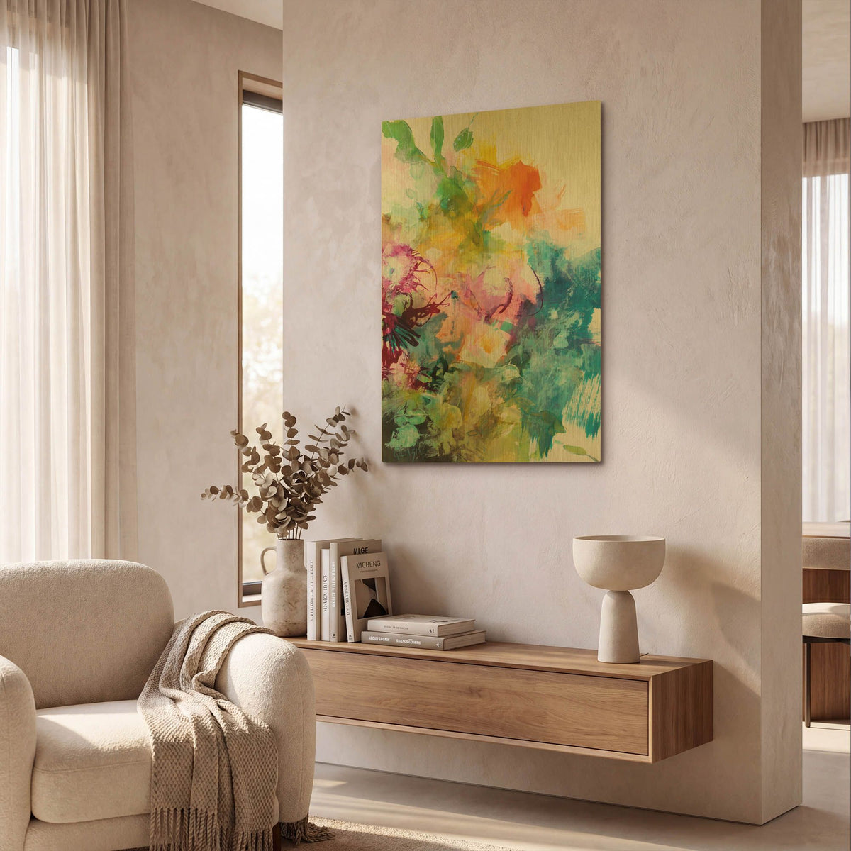 'Bloom 1' By Marianne Quinzin Gold Metal Wall Art