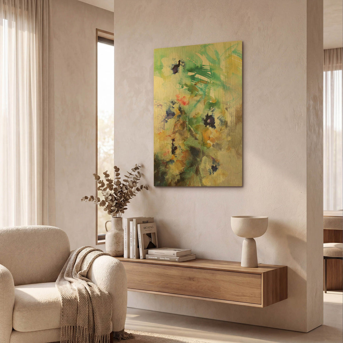 'Bloom 2' By Marianne Quinzin Gold Metal Wall Art
